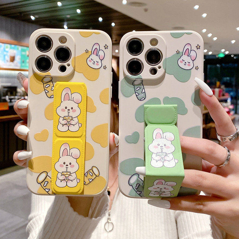 适用于OPPOFindX9Pro手机壳FindX8/7Ultra可爱X6Pro磁吸支架FindX5防摔K13turboPro折叠小白兔k12s保护腕带套