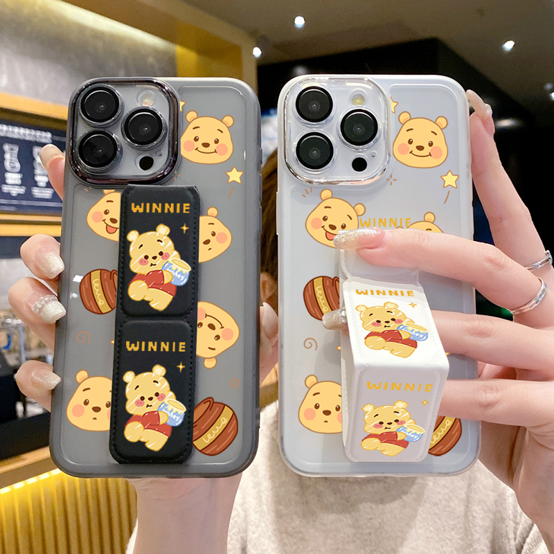 适用华为Nova13手机壳自带镜头膜12Pro维尼熊11ultra磁吸支架Nova10Pro防摔Nova9新款8/7/6/男女款折叠腕带套