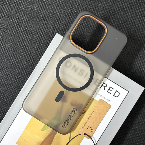 冰雾磨砂半透明磁吸适用红米note17/17notepro手机壳简约防摔硬壳