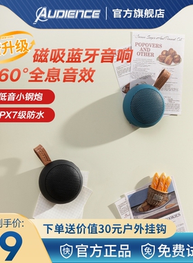 audience Y6s蓝牙音响无线音箱磁吸迷你户外防随身插卡低音炮高音