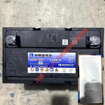 风帆6-CQW-90AH船检电瓶蓄电池
