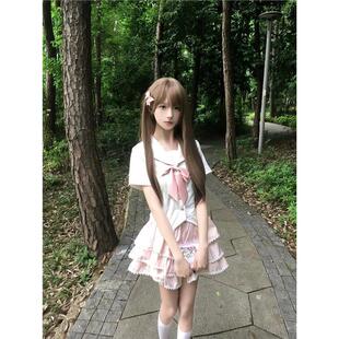 【花音】~原创日系新款水手服甜美可爱jk制服套装夏季蛋糕裙短裙