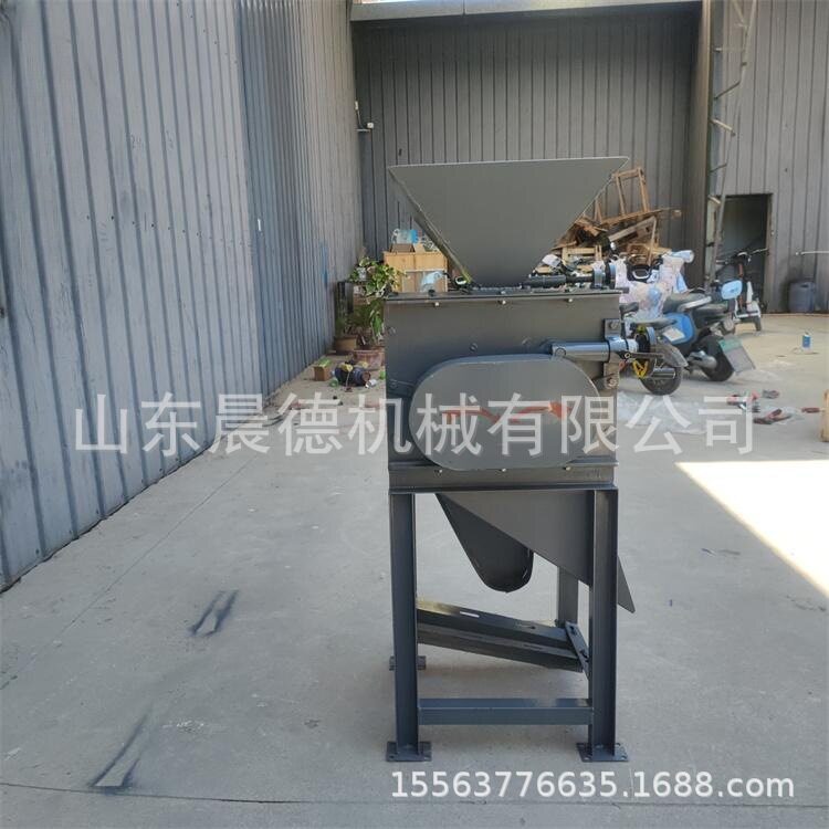 20型拉丝对辊豆扁机 花椒籽破碎高粱花生粉碎机