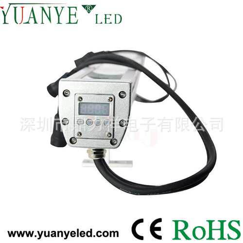 48W堵头带按键 手按内置高压DMX512解码板   洗墙灯投光灯外壳厂