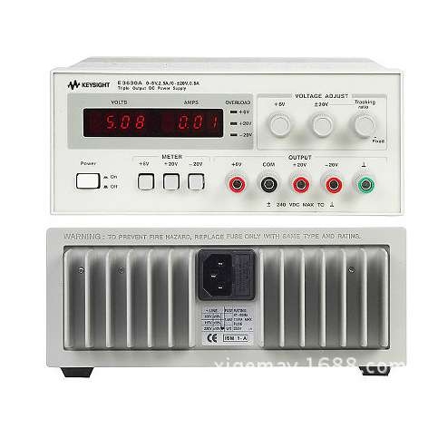 是德直流电源E3630A 35W三路输出6V2.5A和±20V0.5A线性电源台