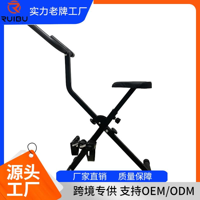 新款简易健身车家用康复静音自行车可折叠中老年综合训练器织带车