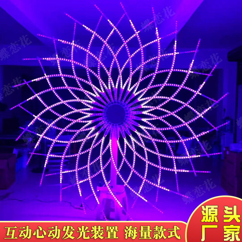 户外烟花灯节日夜景美陈 景区园林市政文旅景观灯光秀道具