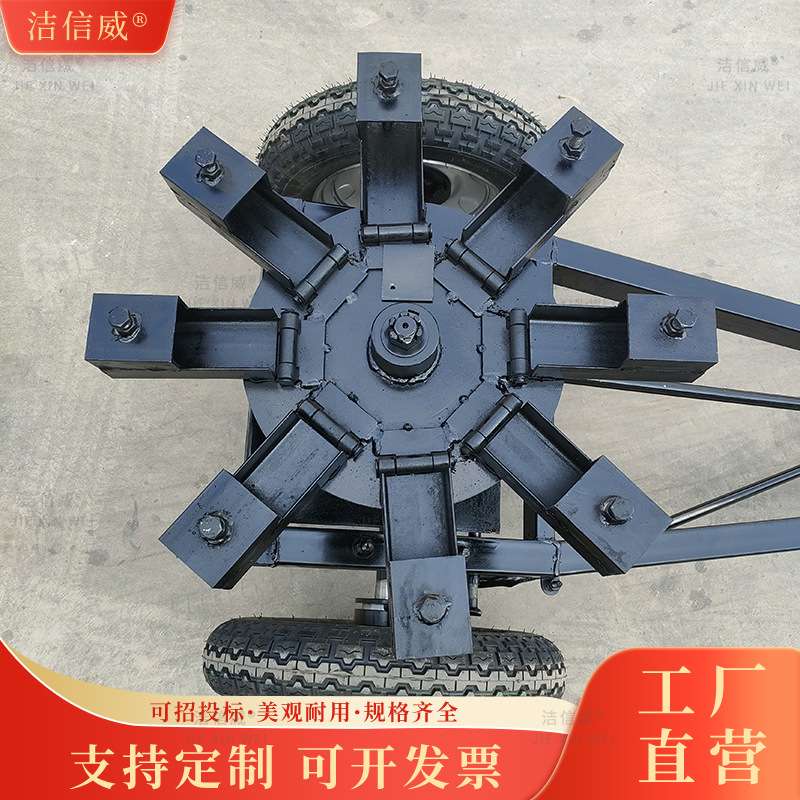 可折叠式风火轮扫地机 公路国道配车使用牵引式扫地车 齿轮传动
