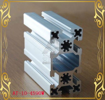 浙江工业铝型材9045 槽10 4590W重型嘉兴梅花孔方管 工业铝型材