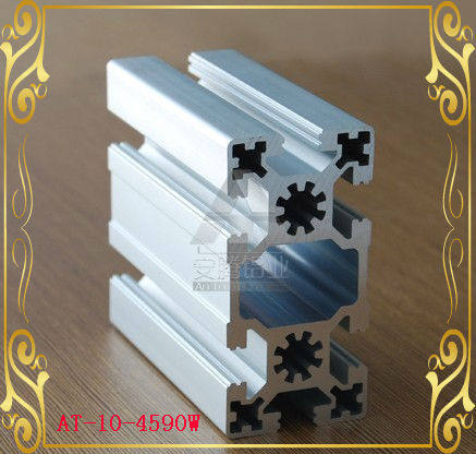 浙江工业铝型材9045 槽10 4590W重型嘉兴梅花孔方管 工业铝型材