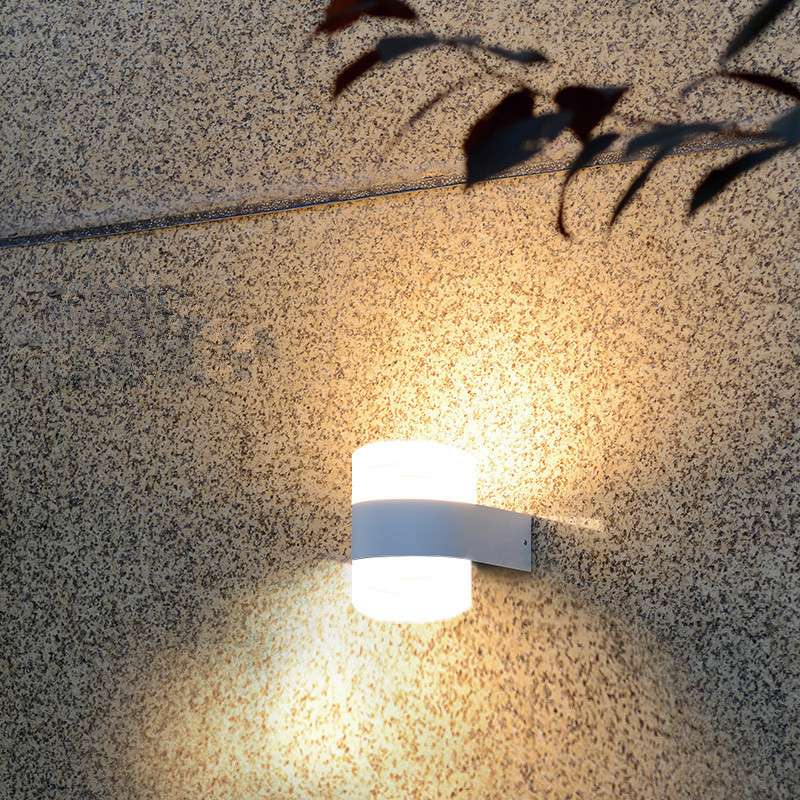 LED户外壁灯上下双头发光高亮铝壁灯简约现代多场景可用