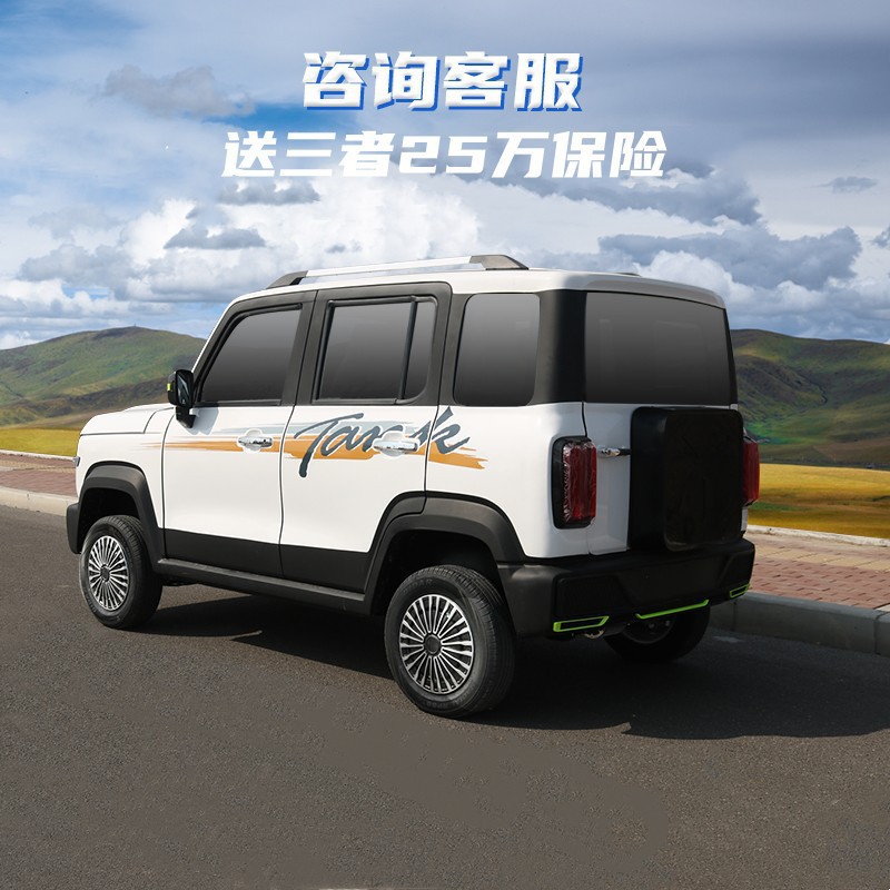 四轮电动城市休闲代步家用助力车 全封闭碟刹冷暖风电动四轮车