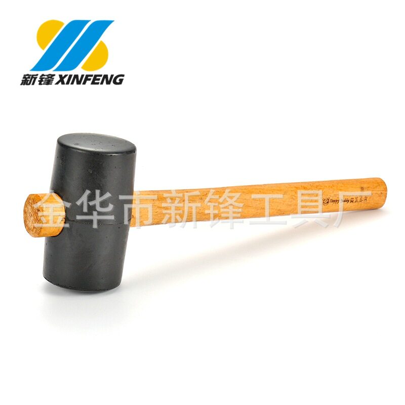 优质橡胶锤皮锤小胶锤法式木柄橡胶锤8-32oz尺寸齐全可定牌