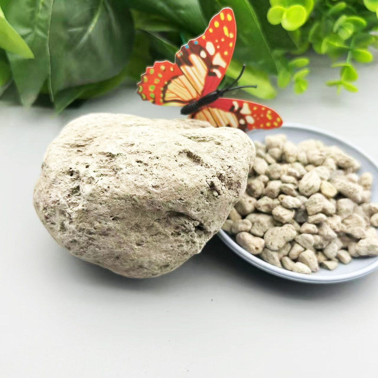 厂家供应园艺透气保水土壤用轻石 过滤用白色轻石 量大从优