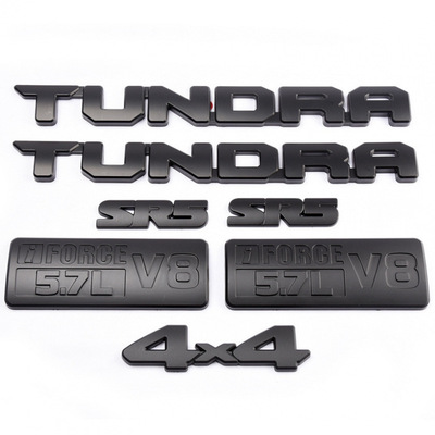 适用于丰田坦途车贴TUNDRA车标SR5尾标V8 1794车门侧标改装字标黑