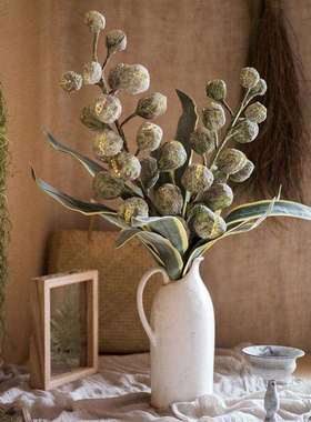 设计师花束抽象果实艺术风格花艺套装餐厅陈列装饰