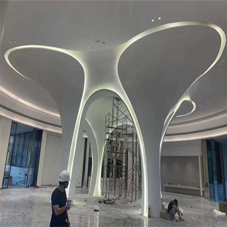 GRG构件异形GRG柱子吊顶天花材料grg装饰板grg石膏板造型