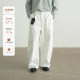 男女 简约休闲百搭廓形宽松纯棉长裤 AWT25AW 弧形分割设计