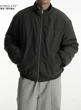 AWT秋冬 3M新雪丽保暖材质 基础分割立领棉服外套男女