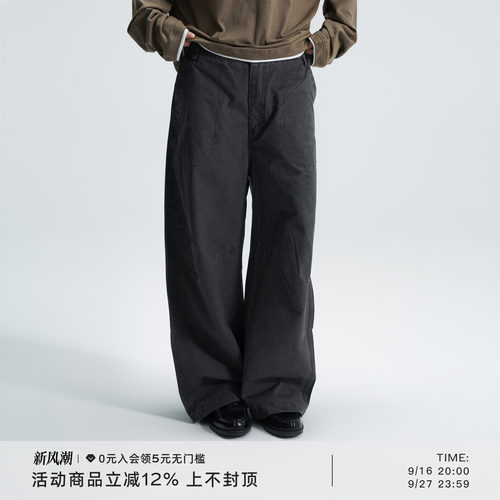 AWT复古直筒裤休闲宽松