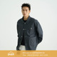 夹克 AWT25AW 暗格多口袋酵洗工装 简约复古休闲宽松翻领外套男女