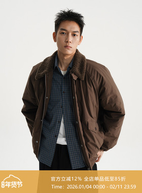 AWT25AW 3M新雪丽棉毛领宽松巴恩风夹克 简约防泼水棉服外套男女