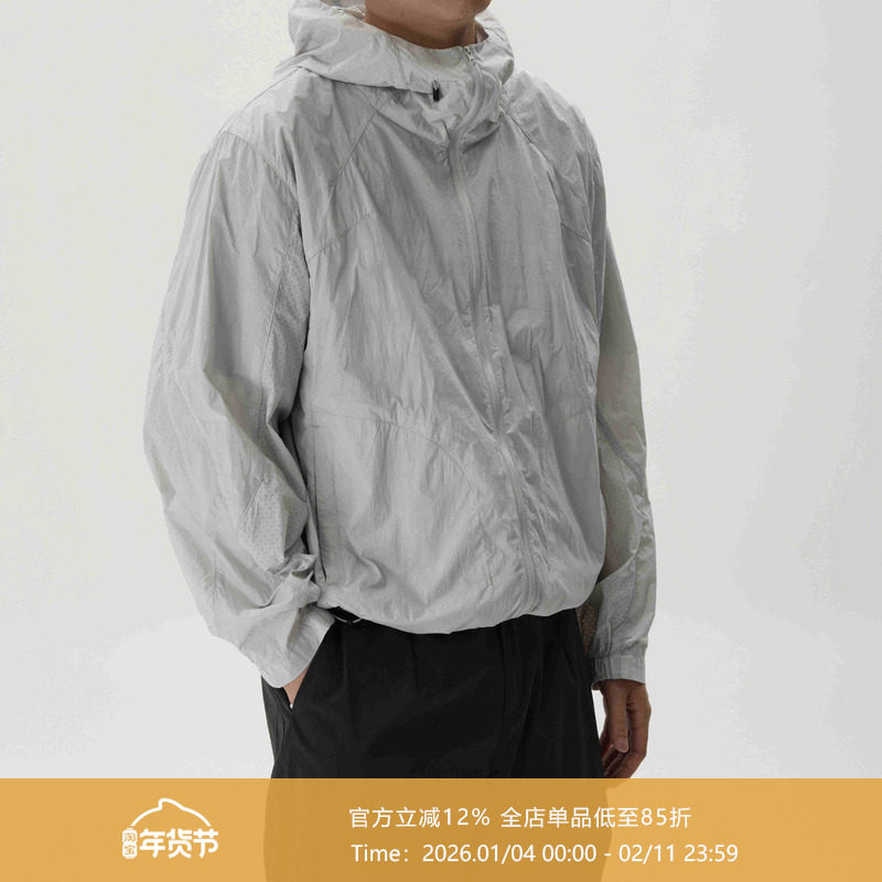 AWT25SS 冲孔分割设计 UPF50+防紫外线皮肤衣 日常通勤轻薄防晒服,男装,时尚防晒服,淘宝优惠券,粉丝福利购,淘宝优惠卷