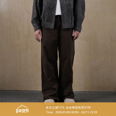 直筒磨毛长裤棉裤宽松