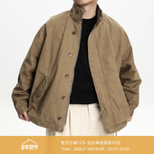 AWT24SS复古做旧水洗竹节肌理M51夹克 vintage感宽松工装 外套男女