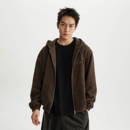 复古开衫 美式 上衣男女 条纹毛织连帽宽松卫衣外套 AWT25AW