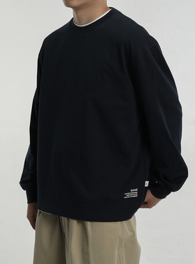AWT24AW 280G索罗娜打底TEE 亲肤舒适抗皱 素色宽松长袖T恤男女