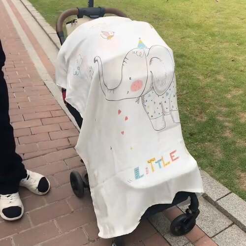 宝宝婴儿车外出遮阳罩防蚊虫