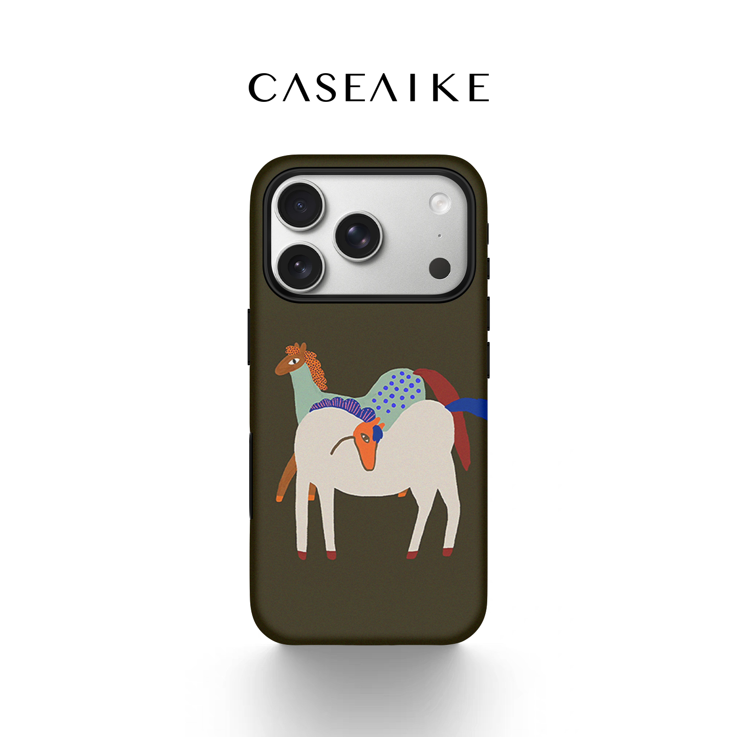 彩色马匹适用苹果17promax手机壳iPhone16磁吸女新款15卡通可爱14艺术13/12马年潮流菲林二合一11防摔保护套,3C数码配件,手机保护套/壳,淘宝优惠券,粉丝福利购,淘宝优惠卷