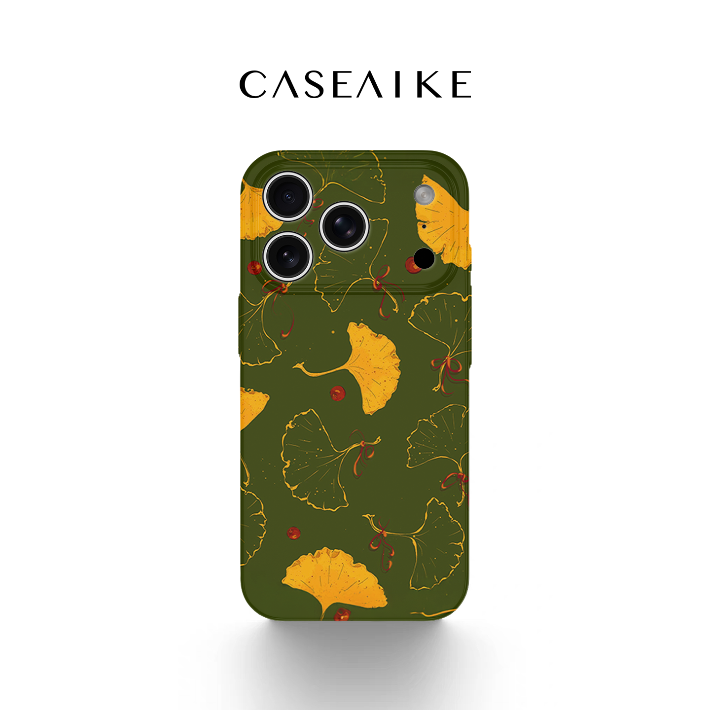 银杏树叶适用苹果17promax手机壳iPhone16磁吸女新款15艺术好看14金秋13/12轻奢潮流菲林二合一11防摔保护套