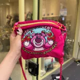 Дисней, нейлоновая сумка через плечо с молнией, с вышивкой