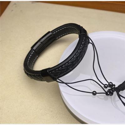 新款半成品12x6皮绳手链