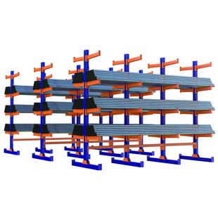 金仓硕金属工管字钢库仓储货架重型工业托臂子架单双面材悬臂货架