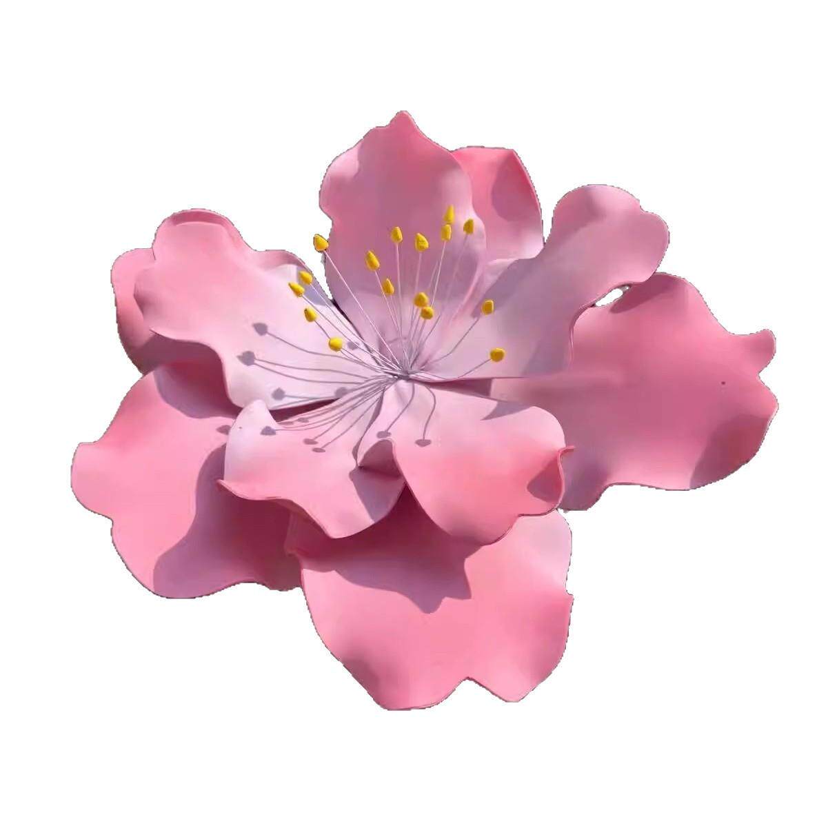 定制EVA仿真花樱花桃花婚庆装饰大型立体花防水橱窗美陈店铺造景