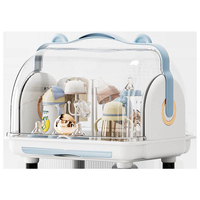 婴儿奶瓶纳箱带盖收防筷尘水水杯沥置物架宝宝碗储物盒塑料收纳盒,收纳整理,收纳箱,淘宝优惠券,粉丝福利购,淘宝优惠卷