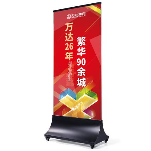 厂家直供玻璃立牌双户不立式落地锈钢指示牌商场面广告外立牌