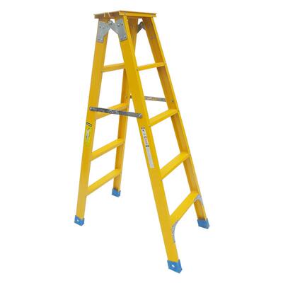便携FW-BLG05程折叠加厚玻璃钢半绝缘家用铝合工金升降梯子电工梯