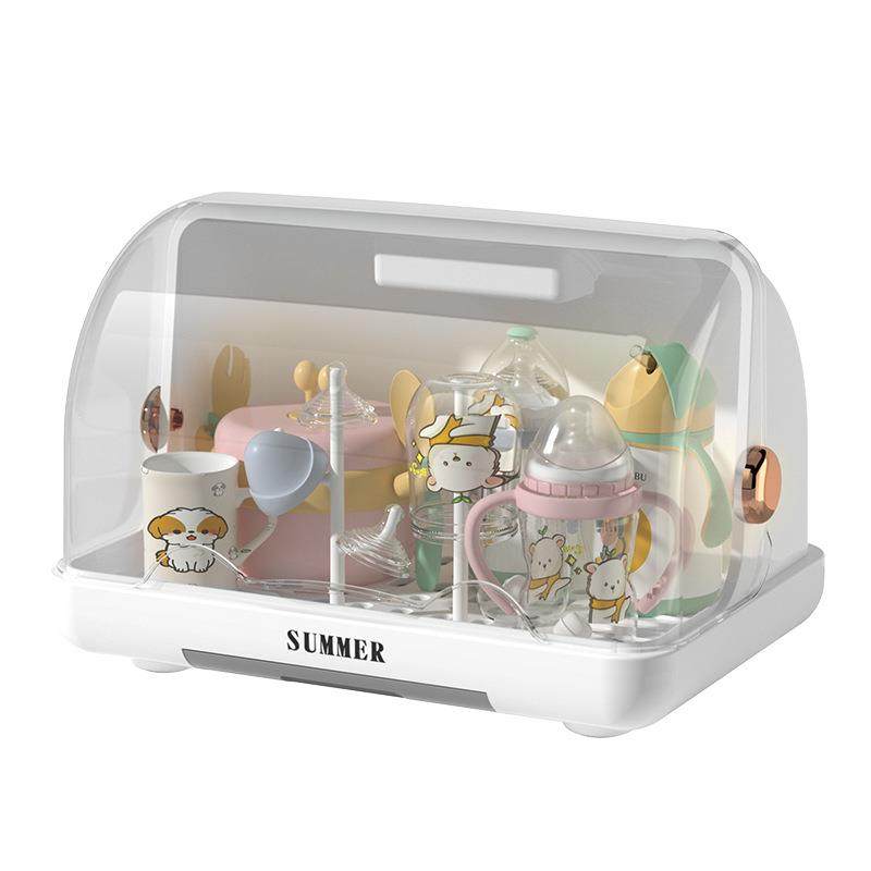 婴儿奶瓶置物架厨房带盖尘宝沥消毒收纳箱宝碗筷餐具水防架储物盒,收纳整理,收纳箱,淘宝优惠券,粉丝福利购,淘宝优惠卷