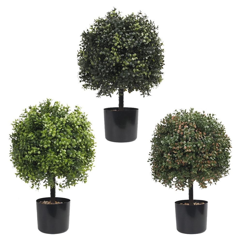仿真绿球植圆盆栽装杨PZ-1-108饰橄树榄盆景室内外门廊院子黄木