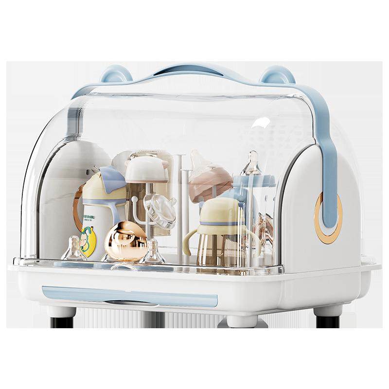 婴奶瓶收置盖纳箱带防尘水杯沥水物架宝宝碗筷储儿物盒塑料收纳盒,收纳整理,收纳箱,淘宝优惠券,粉丝福利购,淘宝优惠卷
