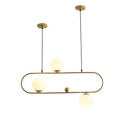 新款北11564欧客厅极简古轻奢小吊灯卧室头单头餐酒吧台装饰复床