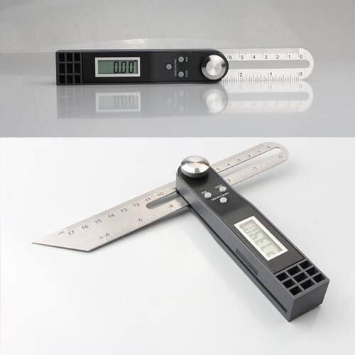 凡莜数显角度尺活动滑动T型量角器尺角度仪水平尺倾角仪卡尺