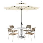 伞院户外遮阳庭伞伞户外伞露营摆摊伞铝合金中柱奶茶店室外太844