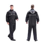 家直亚纺加厚雨衣雨裤 全身反光防暴雨摩托厂车分体雨销衣 春套装