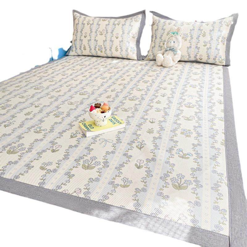 新品人冰藤席夏季子chuan冰单双sin宿舍床单床笠款凉席套件席厂家,床上用品,藤席,淘宝优惠券,粉丝福利购,淘宝优惠卷