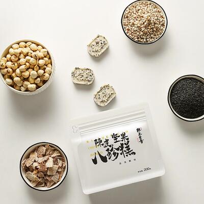 晁然推荐】坚果【茯零苓八糕山药珍芡实黑芝麻代餐健康XLL食传统